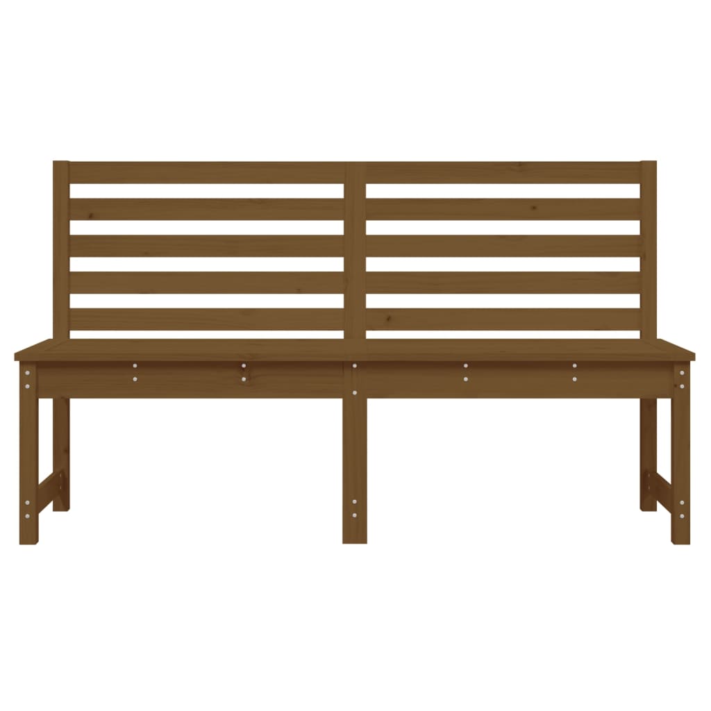 Garden Bench Honey Brown 157.5 cm Solid Wood Pine