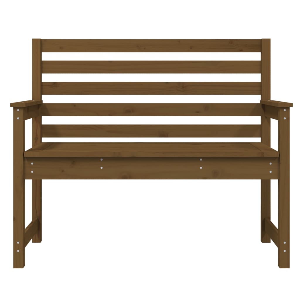 Garden Bench Honey Brown 109x48x91.5 cm Solid Wood Pine