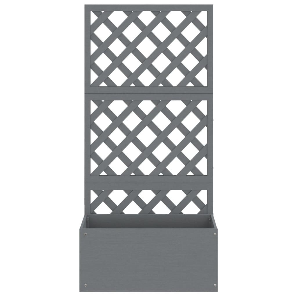 Trellis Planter Grey 65x33x135 cm WPC