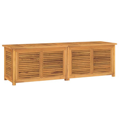 Garden Storage Box with Bag 175x50x53 cm Solid Wood Teak