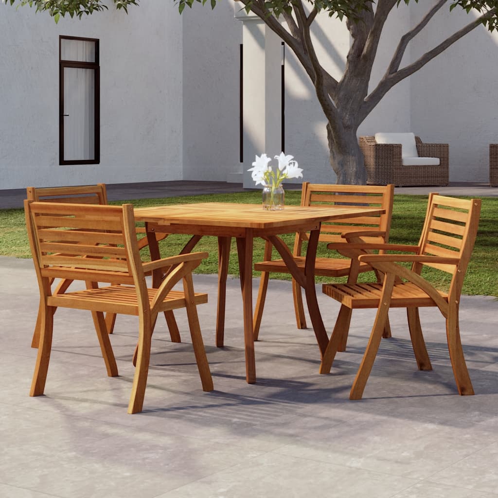 Garden Table 110x110x75 cm Solid Wood Acacia