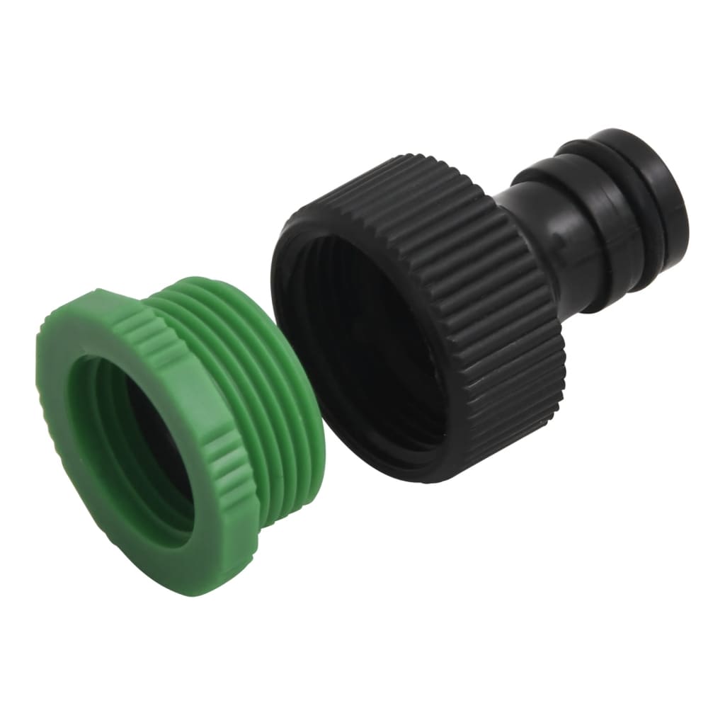 Garden Hose with Fitting Set Green 0.75" 10 m PVC