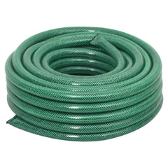 Garden Hose with Fitting Set Green 0.75" 30 m PVC