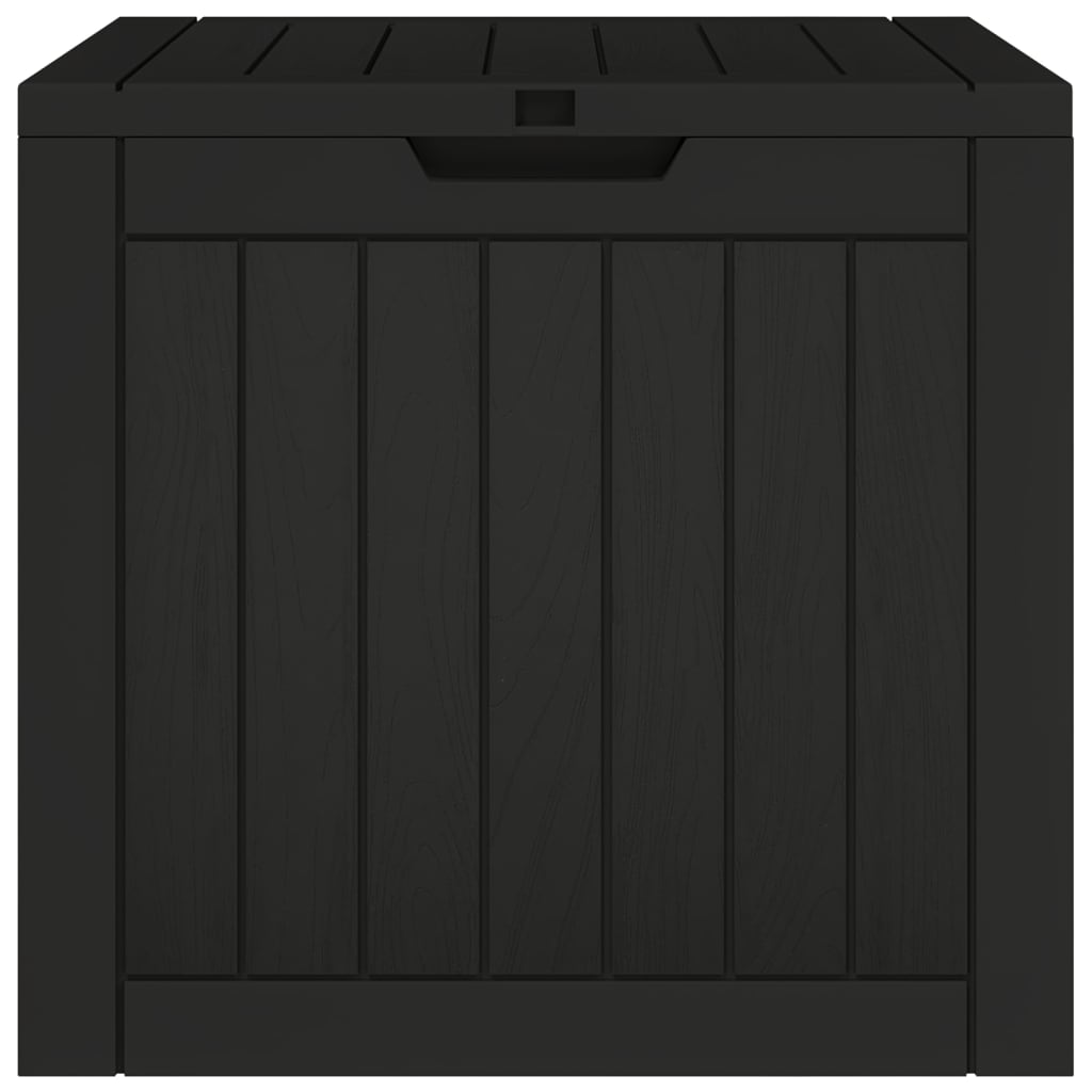 Garden Storage Box Black 55.5x43x53 cm Polypropylene