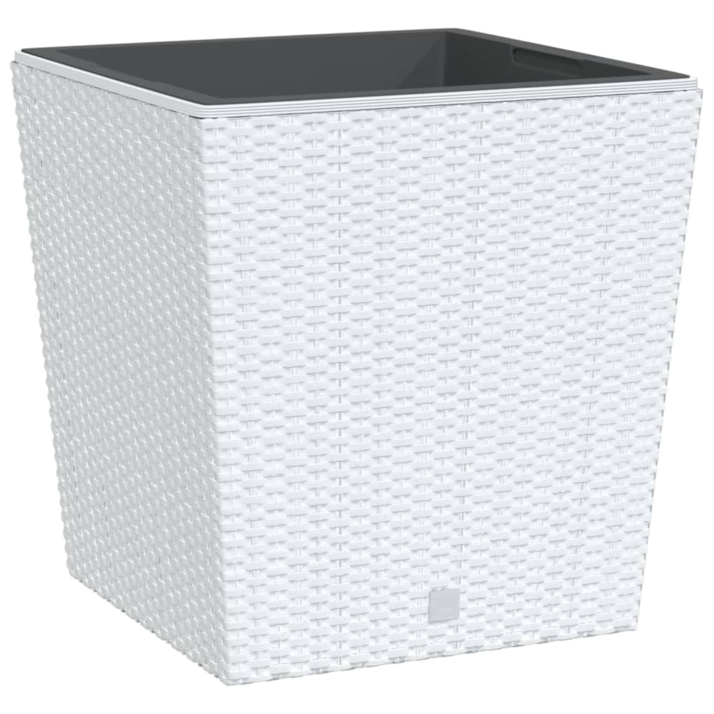 Planter with Removable Inner White 37 / 64 L PP Rattan