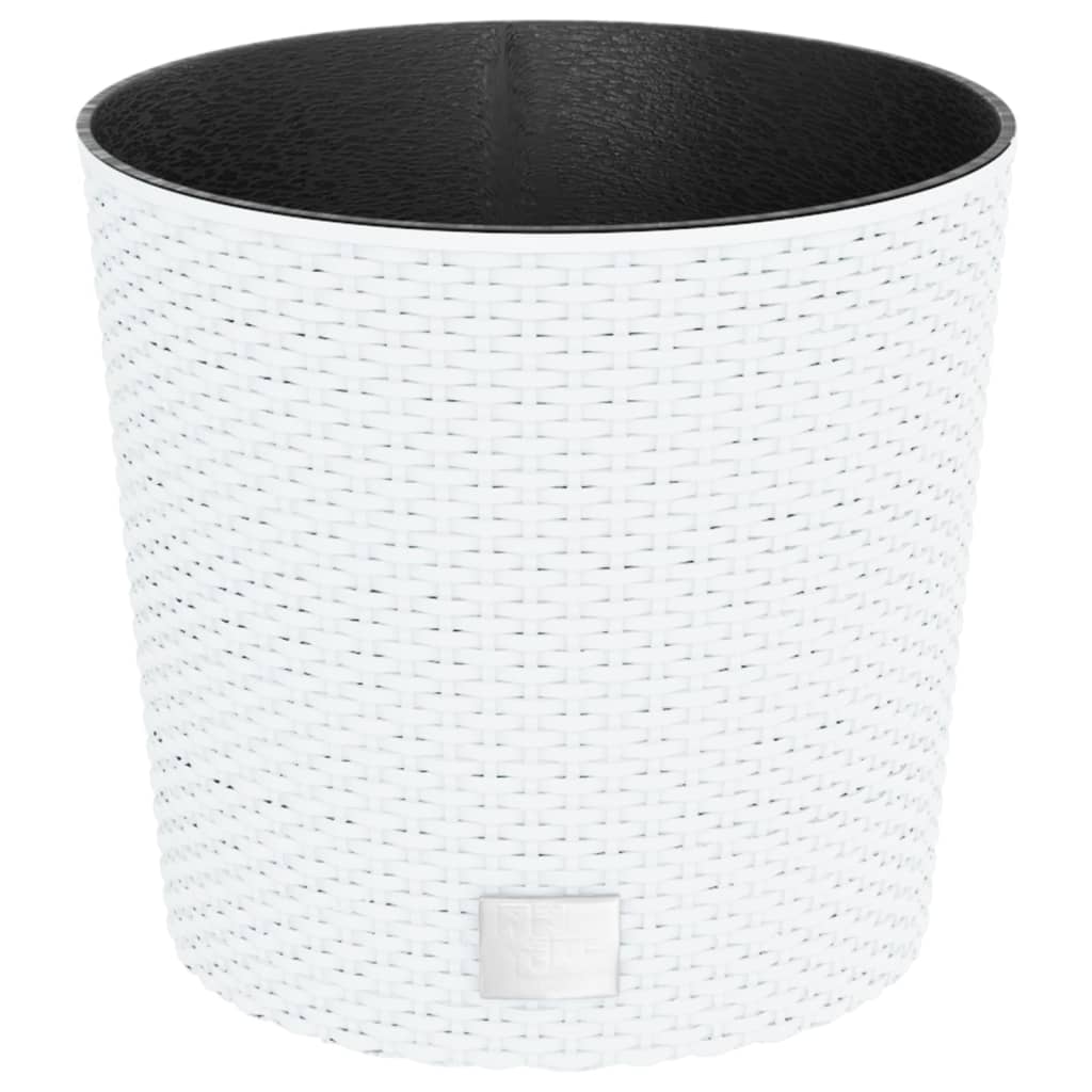 Planter with Removable Inner White 15 / 15.3 L PP Rattan