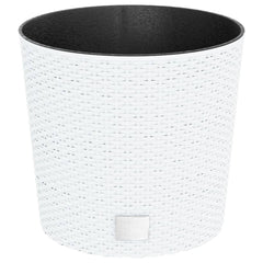 Planter with Removable Inner White 15 / 15.3 L PP Rattan