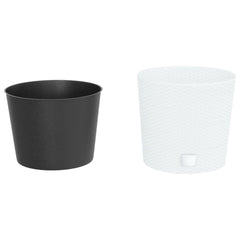 Planter with Removable Inner White 15 / 15.3 L PP Rattan