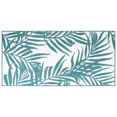 Outdoor Rug Aqua and White 80x150 cm Reversible Design